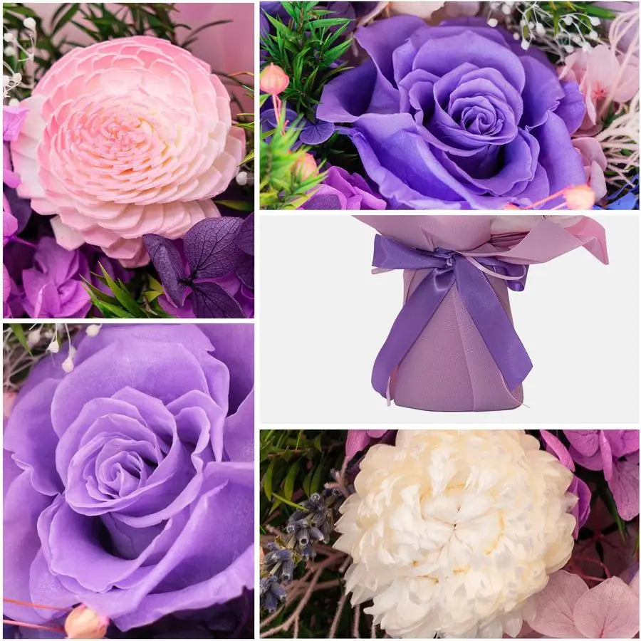 XMSJ Preserved Rose Bouquets Valentines Day Gifts Romance
