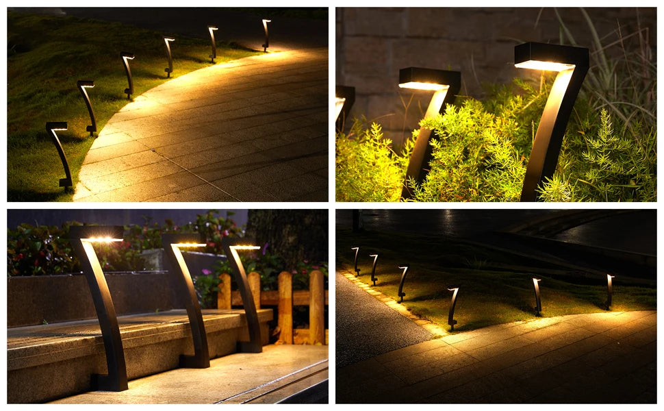 6 Pack Bright Solar Outdoor Pathway Lights for Garden Decor