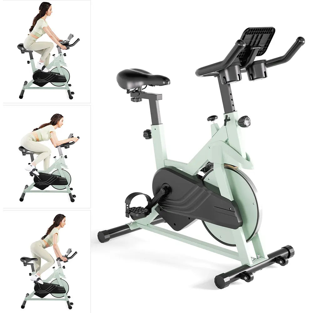 Superun Exercise Bike With Bluetooth Connectivity And Adjustable Armrest Comfort