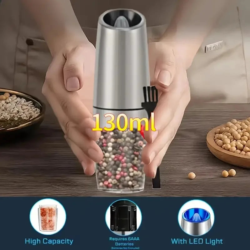 Automatic Salt And Pepper Grinder Set