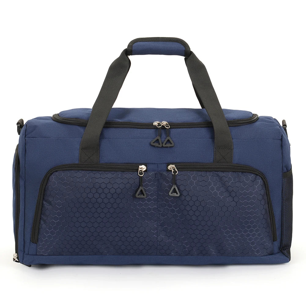 Travel Duffle Bag with Shoe Compartment and Wet Pocket Gym Bag