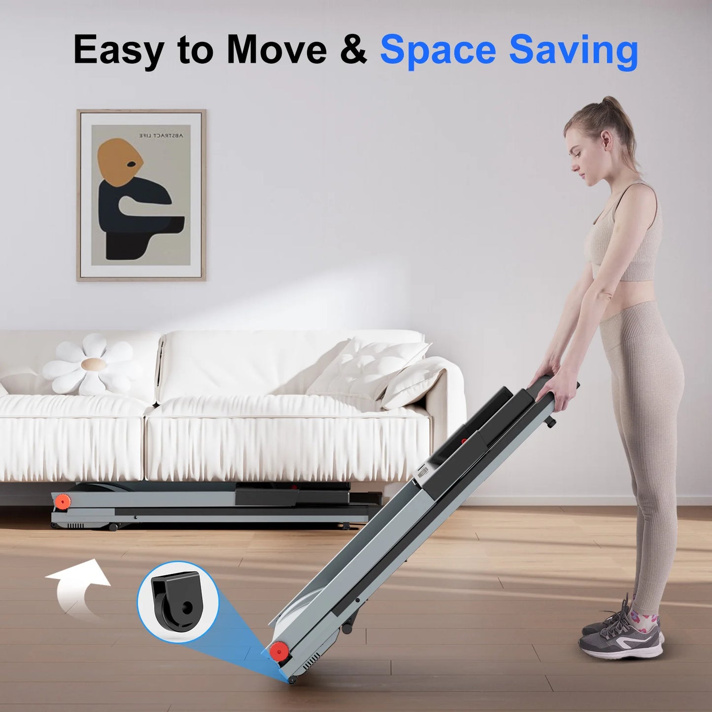 Driving Power 3.0 HP Treadmill With Adjustable Incline PerformanceEnhancementModule