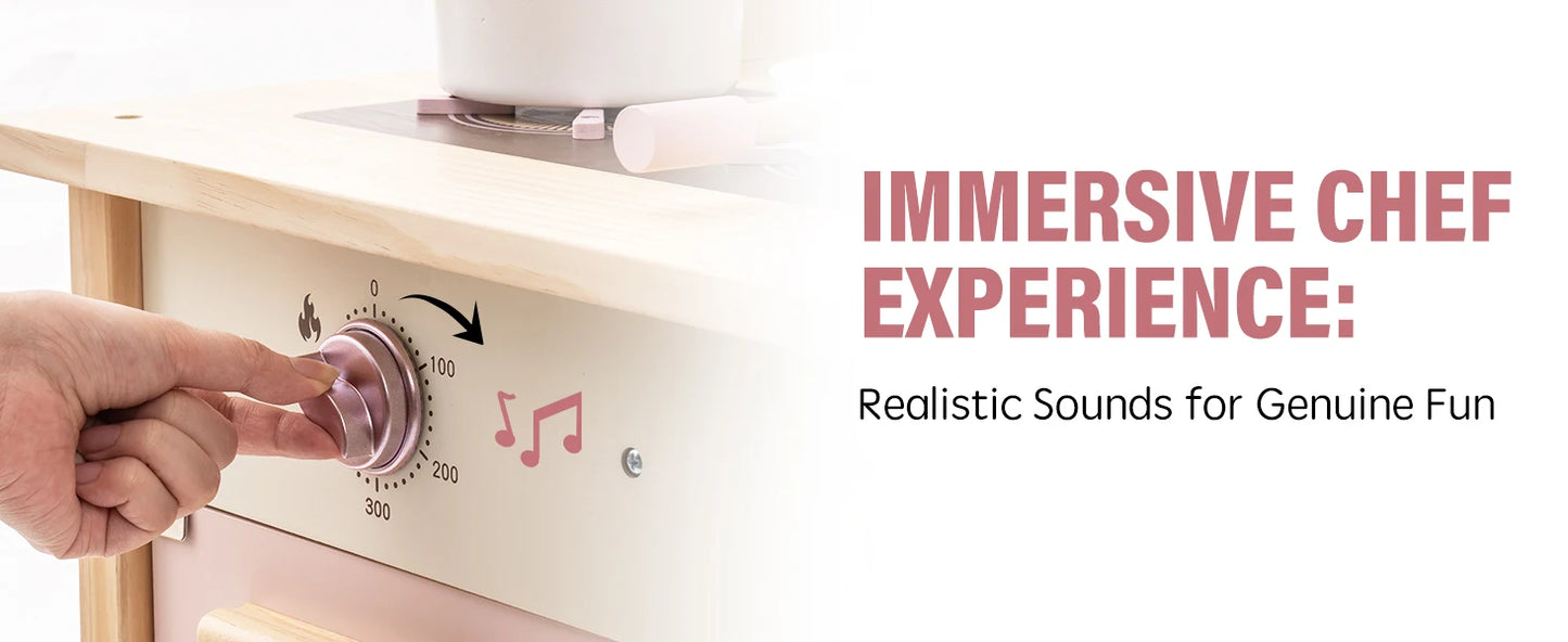 ROBOTIME Wooden Modern Style Play Kitchen