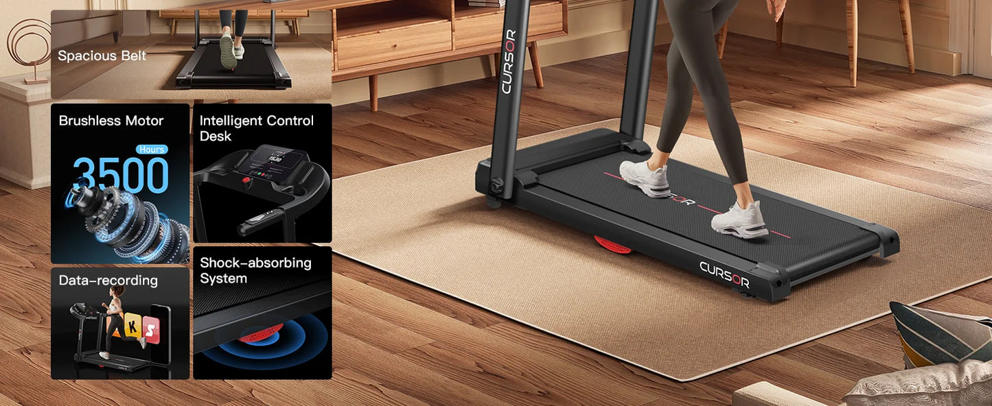 Home Folding Treadmill with Pulse Sensor