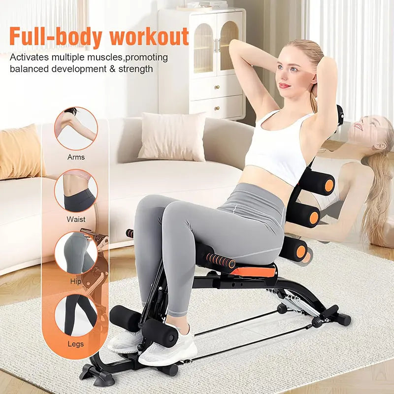 KBQ Foldable Abdominal Exercise Bench For Core Strength Training