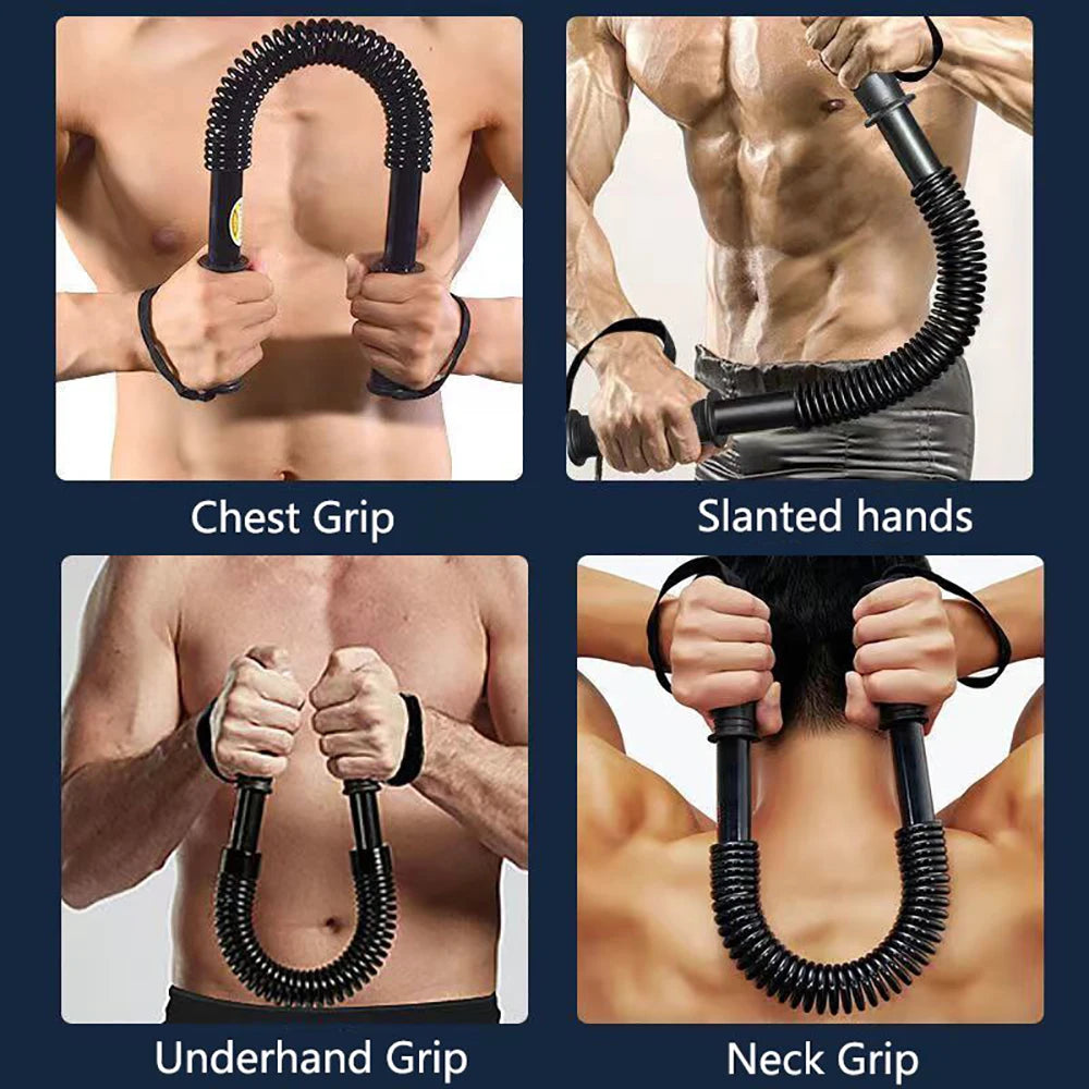 Spring Arm Strength Bar Trainer For Upper Body Workout