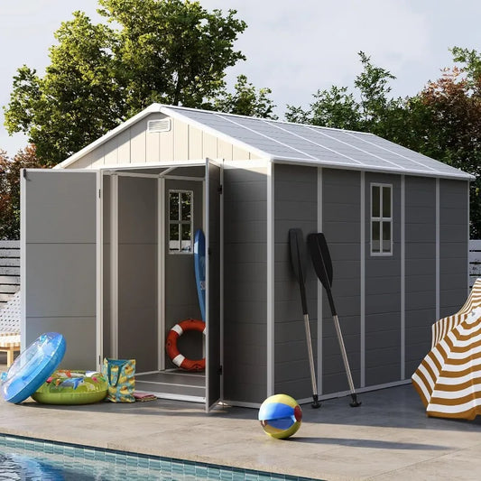 Outdoor Wooden Storage Shed Durable Utility Building