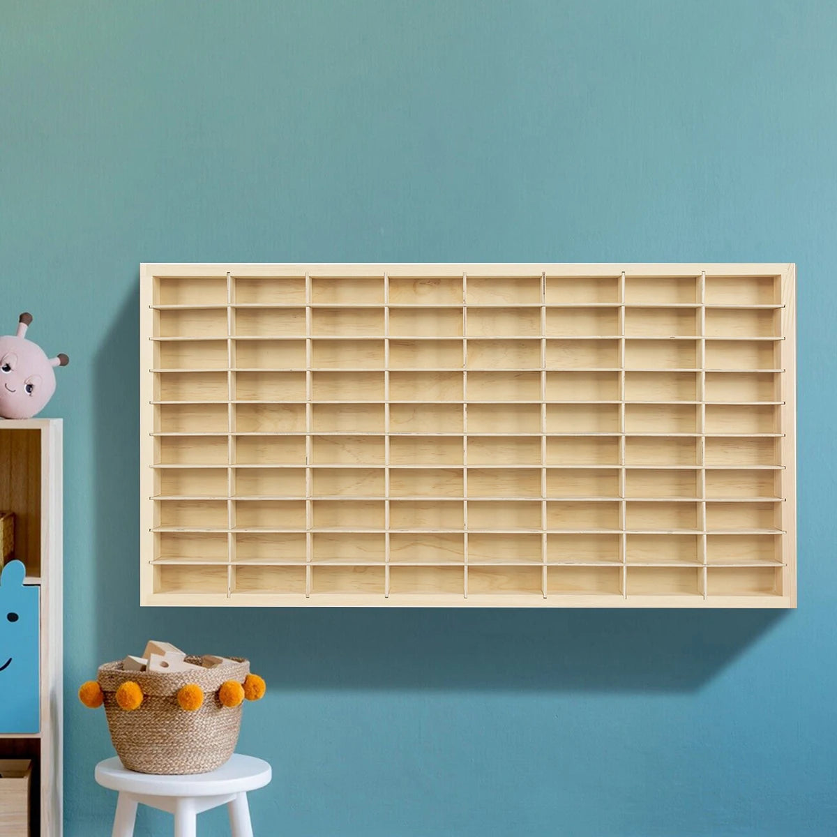 80 Grids Diecast Car Storage Rack For Hot Wheels Matchbox