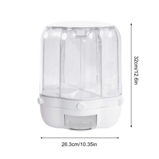 Rotating Food Storage Containers