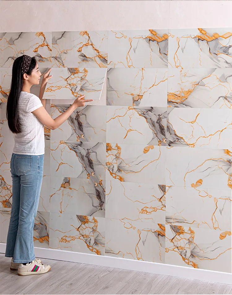 3D Self Adhesive Peel and Stick Wall Tiles 50 Pieces