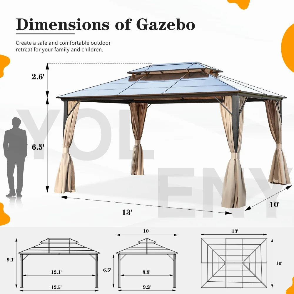 10'x13' Outdoor Gazebo,