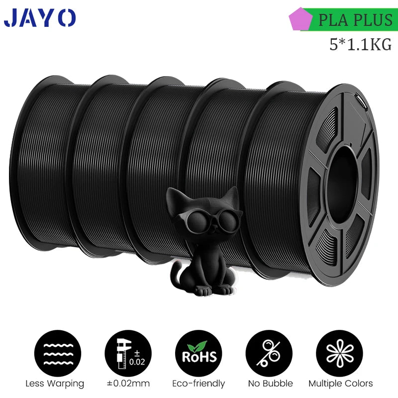 JAYO PLA/PETG/ABS/TPU/PLA plus/PLAMeta 5 Rolls