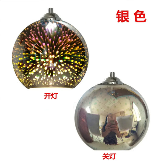 LZPZ Modern 3D Colorful Pendant Lights E27 Cord Pendant Ceiling Lighting For Kitchen Dining Living Room