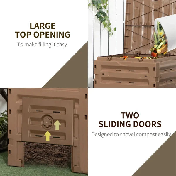 Outdoor Compost Bin 120 Gallon