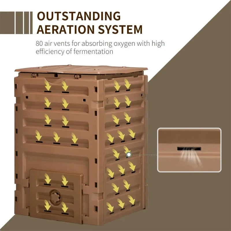 Outdoor Compost Bin 120 Gallon