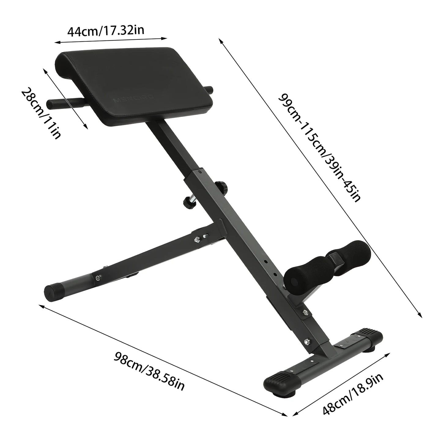 Strength Roman Chair hyperextension 5 Level Adjust Benchtraining