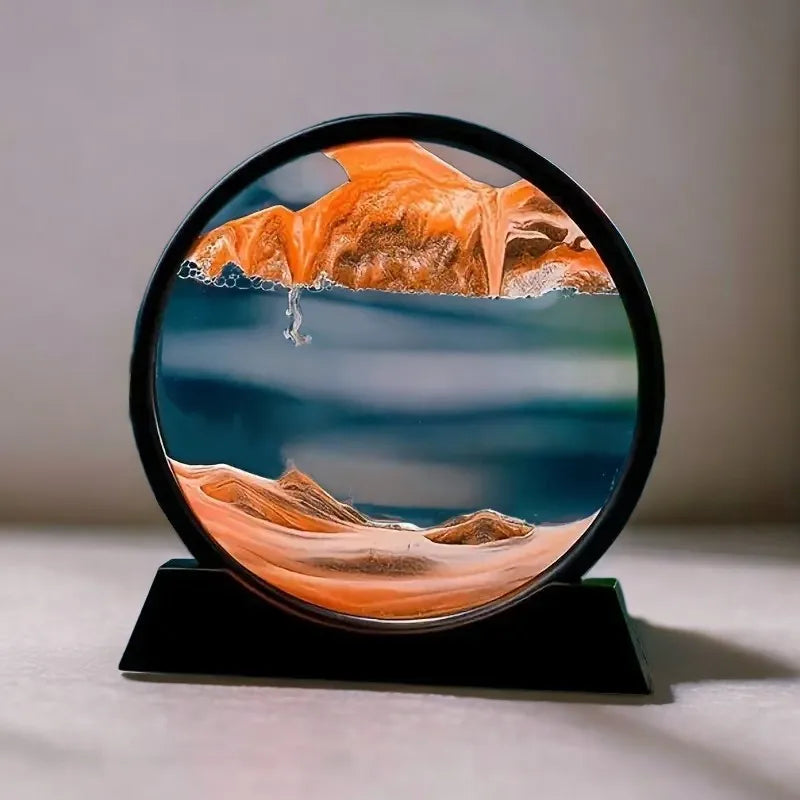 3D Hourglass Quicksand Moving Sand Art Picture