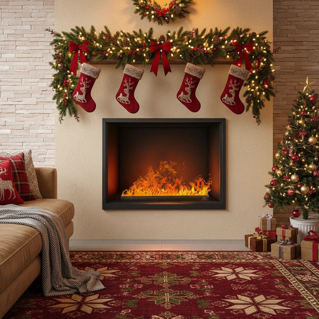 App Remote Control 3D Water Vapor Fireplace