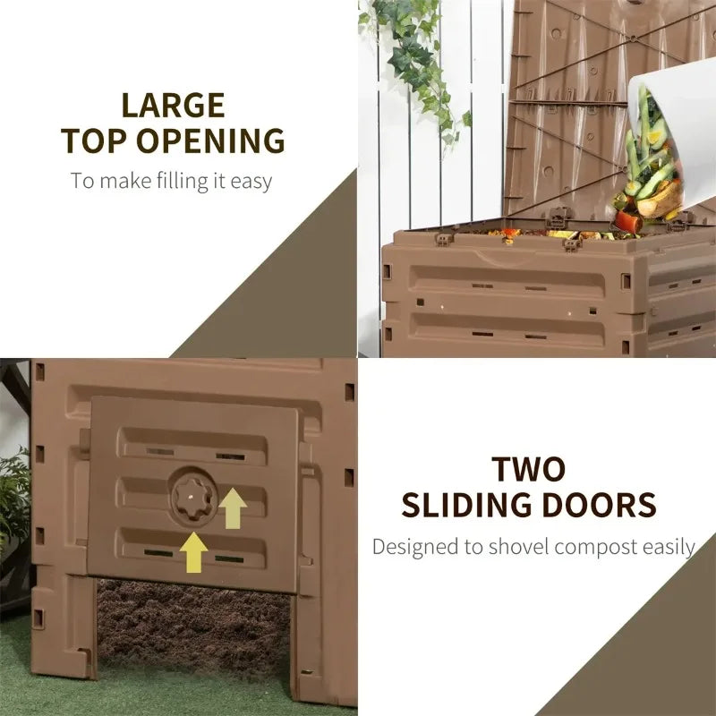 Outdoor Compost Bin 120 Gallon