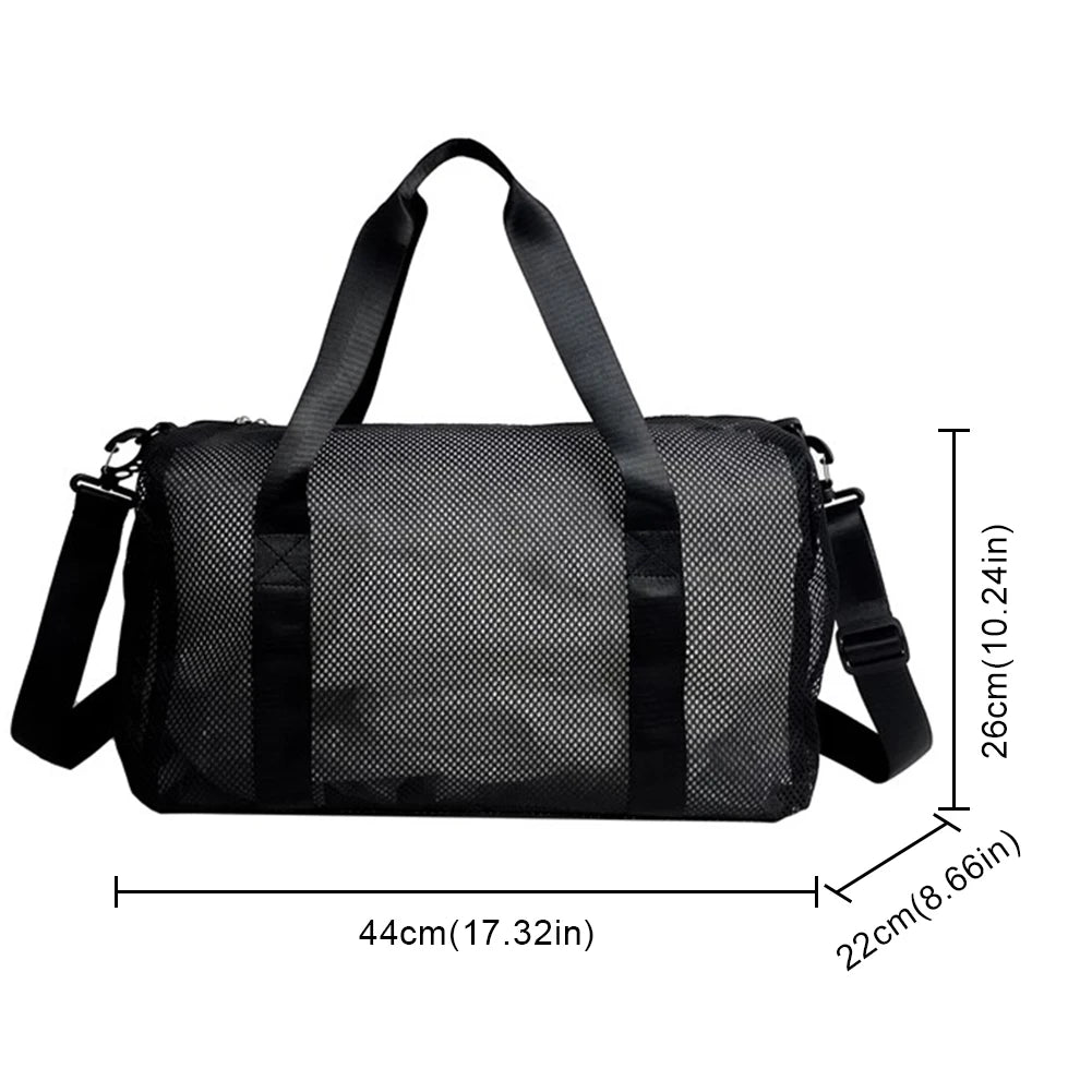 Mesh Travel Duffle Bag Luggage Bag