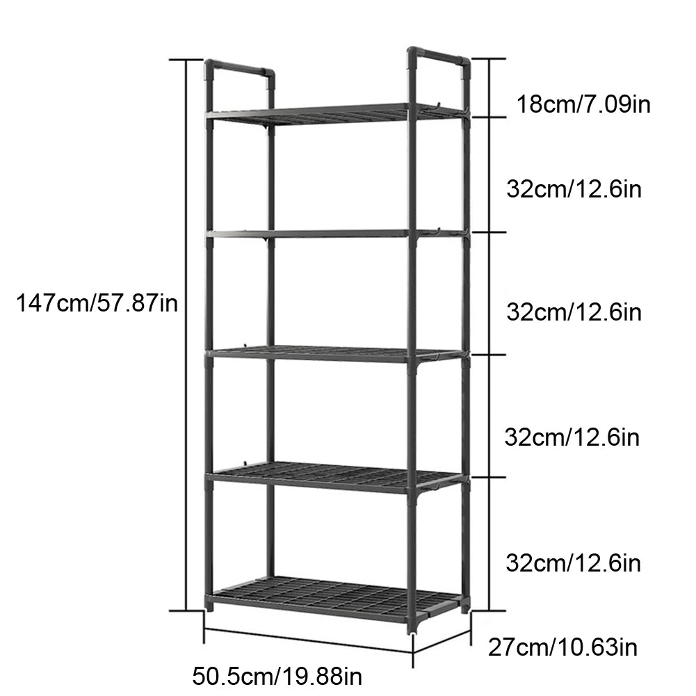 Durable Heavy-Duty 5 Tier Shelving Unit For Industrial-Grade Storage-SolutionsPro