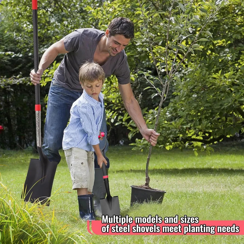 Multi-Size Steel Garden Shovel Set