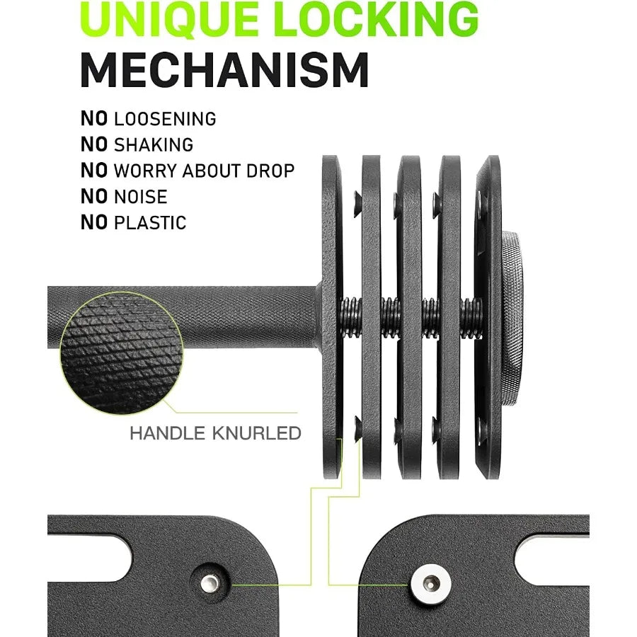 Adjustable Dumbbell Set for Strength Training and Home Workouts