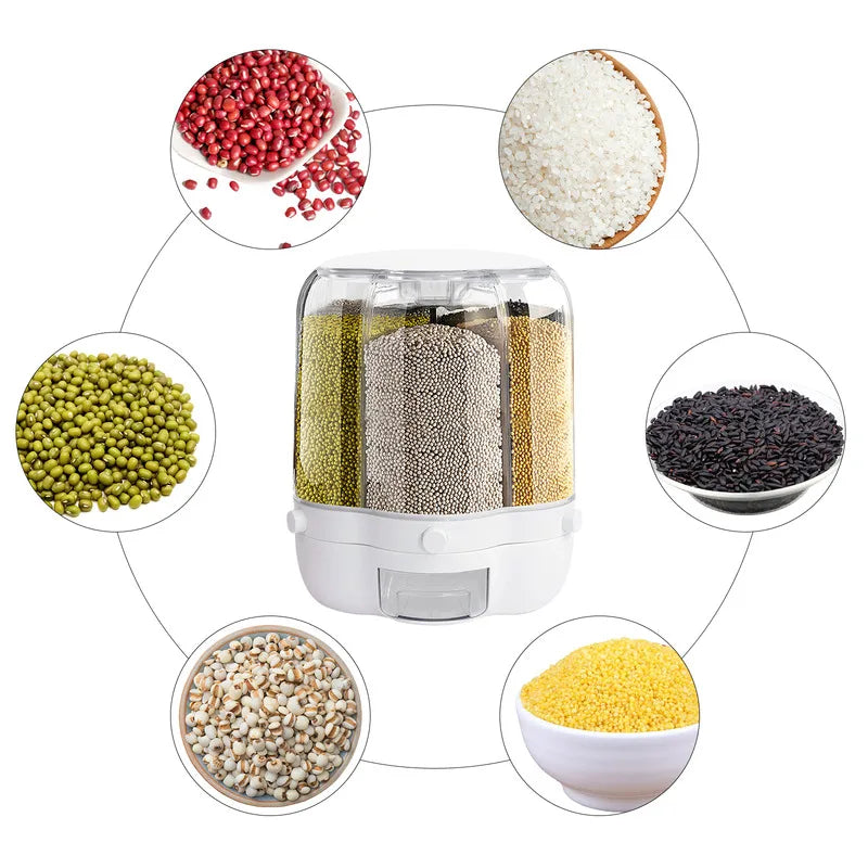 Rotating Food Storage Containers