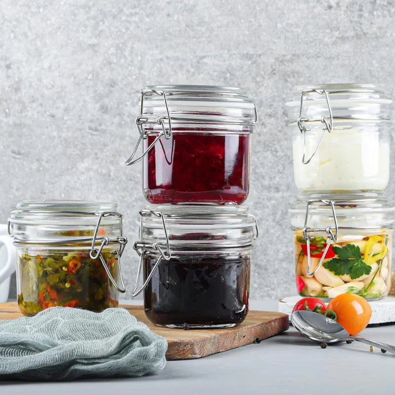 Mini Makers Set Glass Jars With Snap Lids