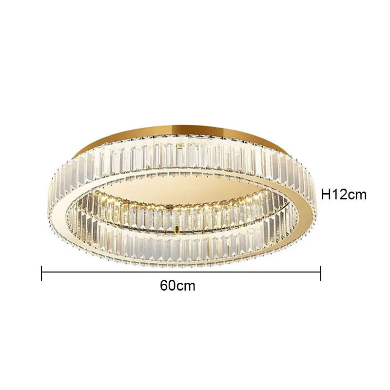 Modern Gold Crystal  Ceiling Chandelier