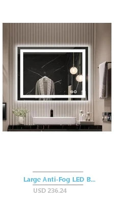 4 Pcs Square Silver Mirror Wall Decor Set 1.2 Inch