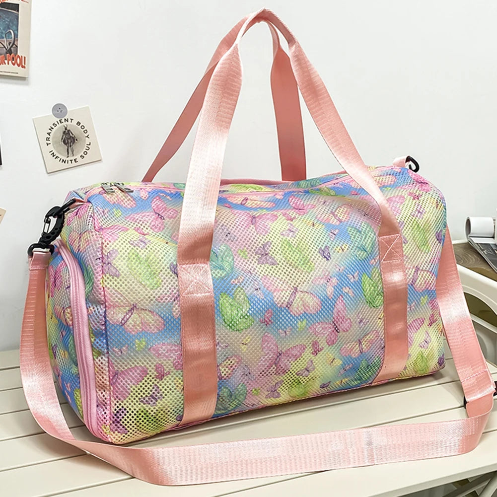 Mesh Travel Duffle Bag Luggage Bag