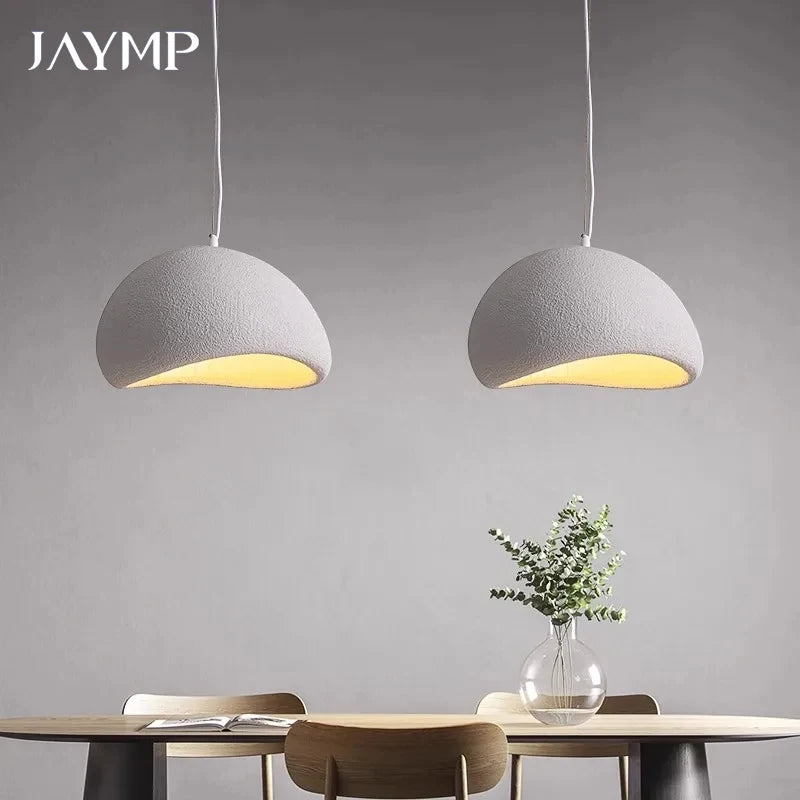Modern E27 Pendant Lights Wabi Sabi Dining Table Ceiling Chandelier