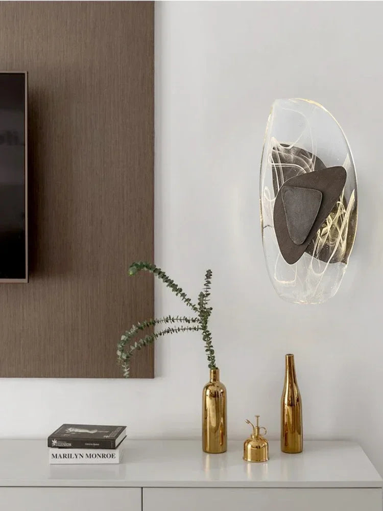 Luxury Modern Crystal Wall Lamp With Iron And Aluminum Construction For Living Rooms