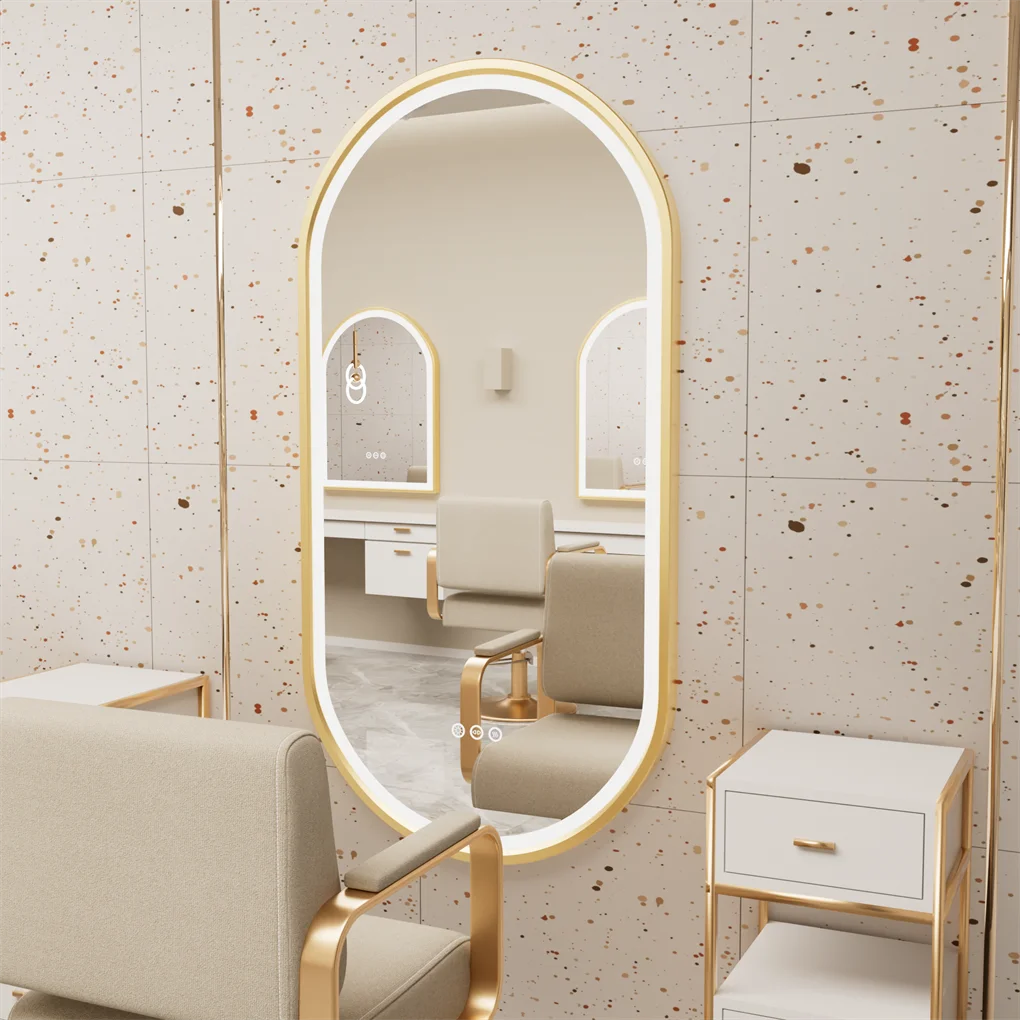 LUVODI Luxury Oval Led Illuminated Bathroom Mirror