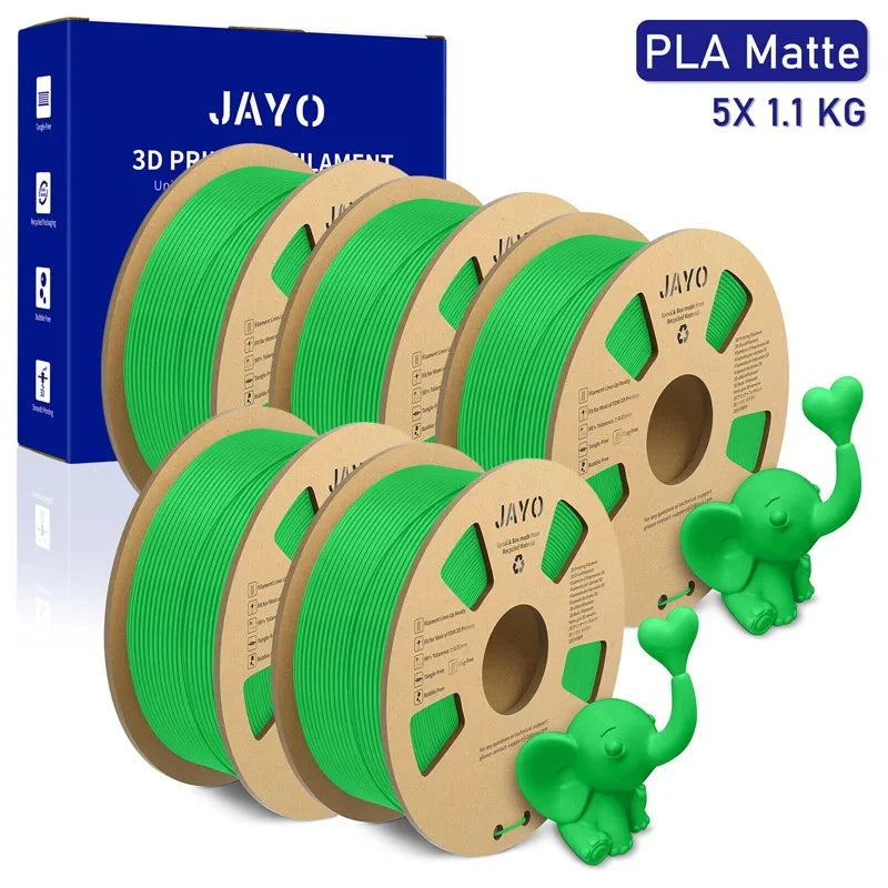 JAYO PLA/PETG/ABS/TPU/PLA plus/PLAMeta 5 Rolls