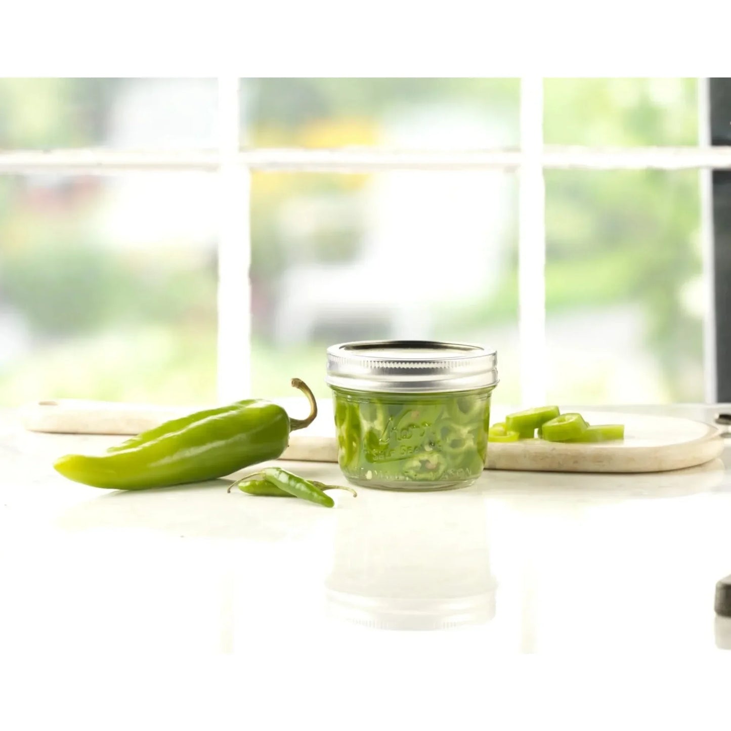 Canning Jars, with Lids and Bands,