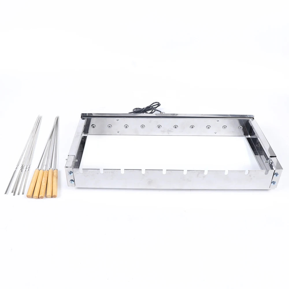Camping Barbecue Stainless Steel Outdoors Electric Rotisserie