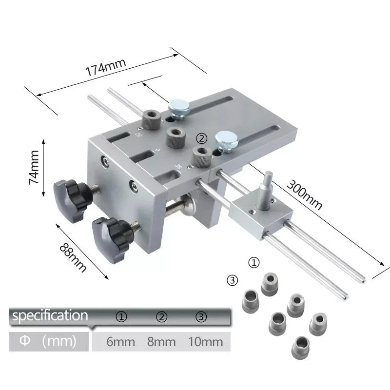 ALLSOME 3 IN 1 Wood Dowelling Jig Kit
