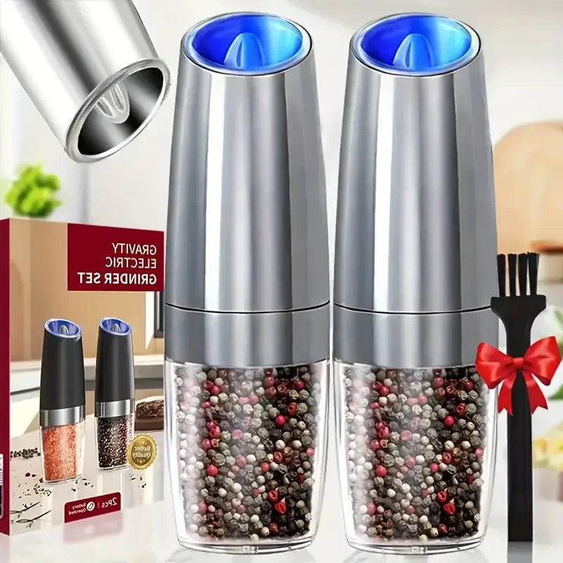 Automatic Salt And Pepper Grinder Set