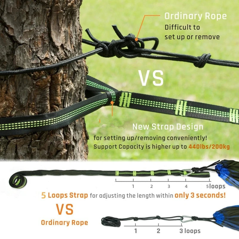 2023 Camping Hammock with Mosquito Net