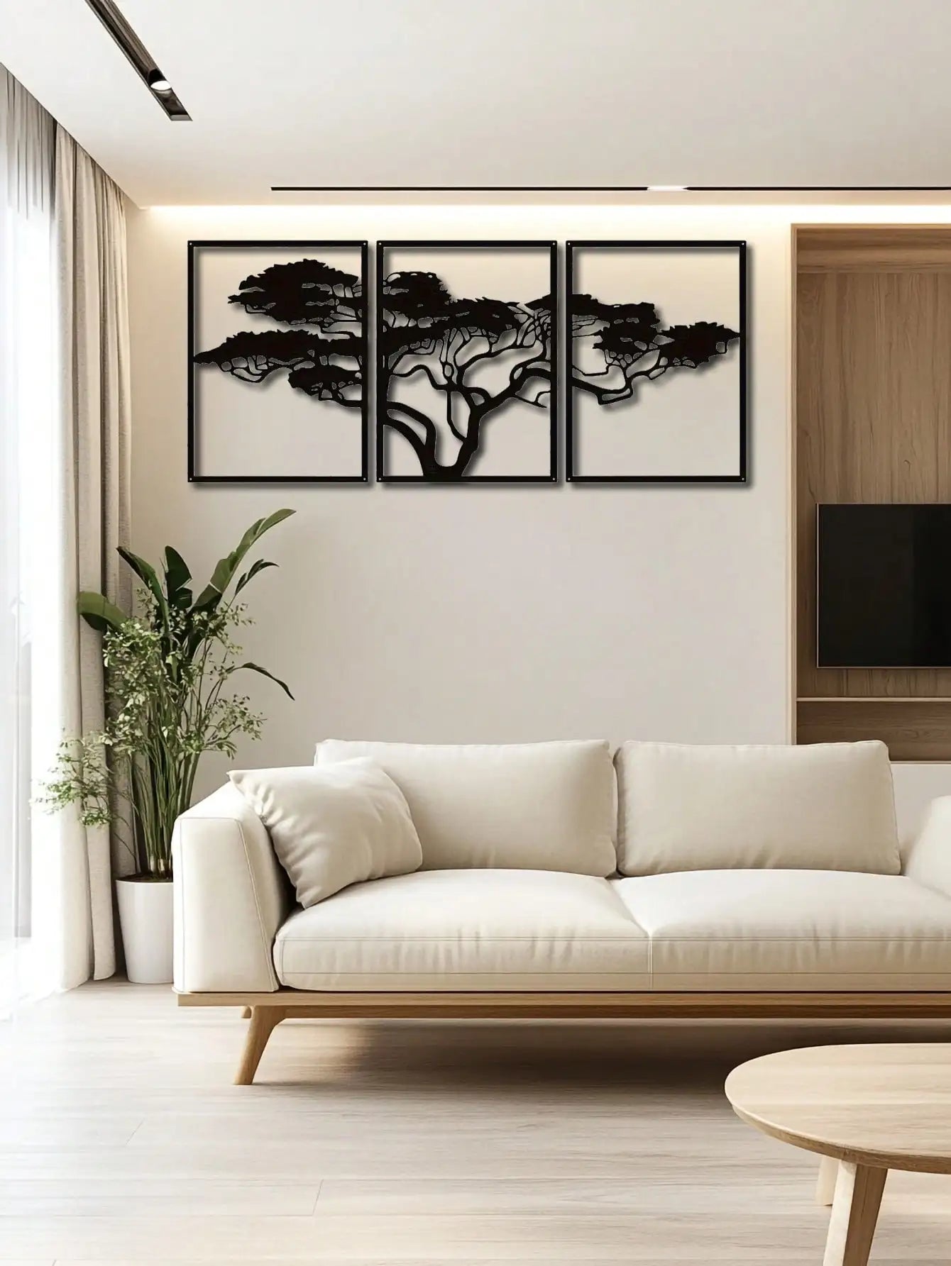 CIFBUY Handmade African Baobab Tree Metal Wall Art
