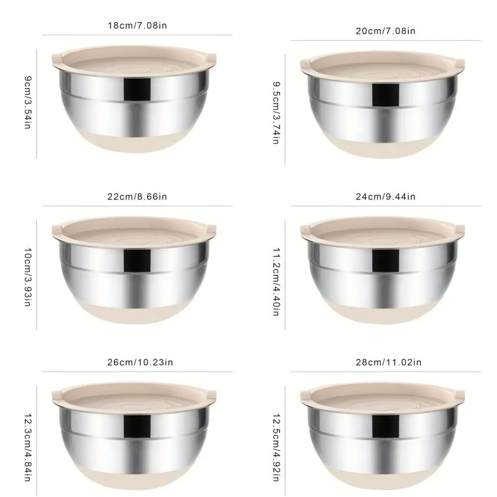 Mixing Bowls with Airtight Lids Set