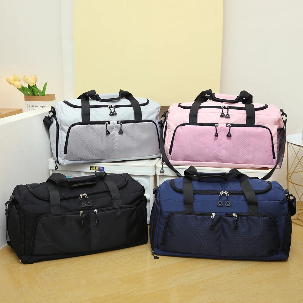 Travel Duffle Bag with Shoe Compartment and Wet Pocket Gym Bag