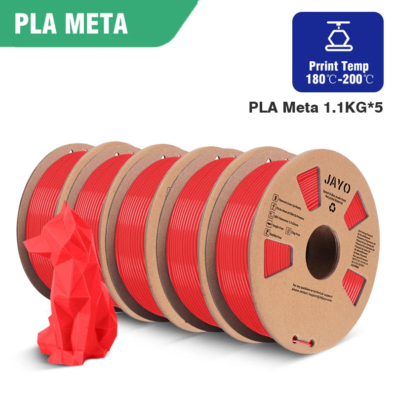 JAYO PLA/PETG/ABS/TPU/PLA plus/PLAMeta 5 Rolls