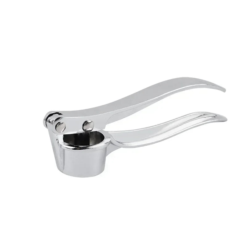 Stainless steel manual small garlic press
