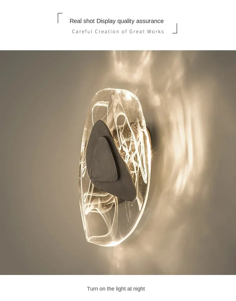 Luxury Modern Crystal Wall Lamp With Iron And Aluminum Construction For Living Rooms