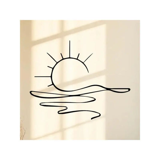 Modern Minimalist Sunrise Wall Art Print For Contemporary Home