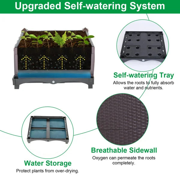 Self Watering Raised Garden Bed