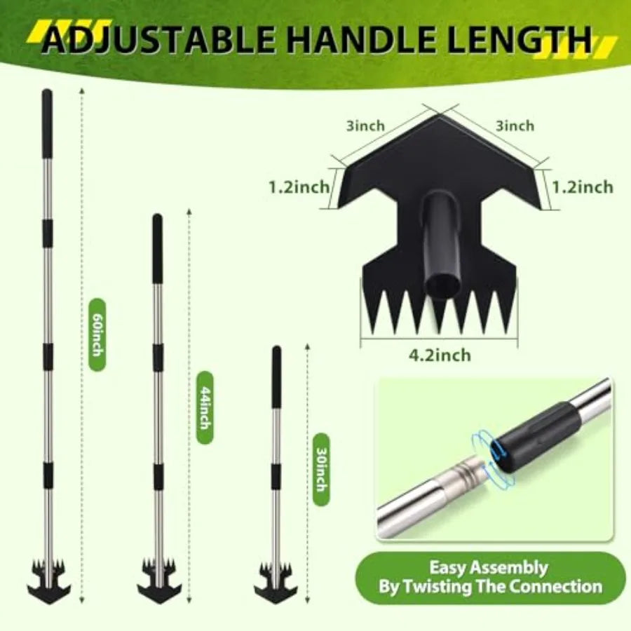 Hoe Garden Tool Scuffle Garden Hoe for Weeding with 3060 Inch Steel Long Handle Dual Use Sharp Gardening Hula Hoe Adjusta